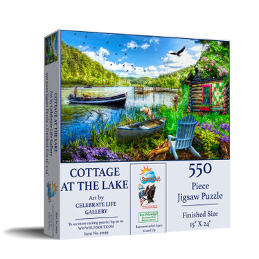 SunsOut, Cottage at the Lake palapeli 550 palaa