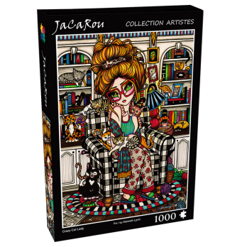 JaCaRou Crazy Cat Lady palapeli 1000 palaa