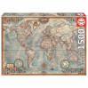 Educa Political Map of the World palapeli 1500 palaa