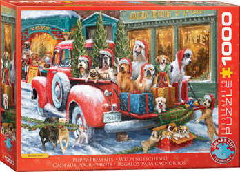 Eurographics Dogs on Truck by Ali Corti palapeli 1000 palaa