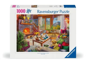 Ravensburger Puzzle Cozy Cabin palapeli 1000 palaa
