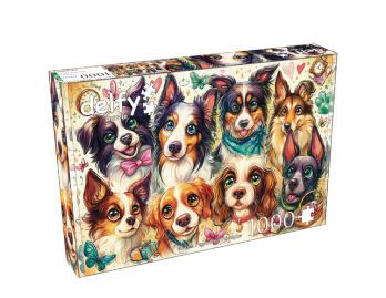 Delfy Eight pawsome friends palapeli 1000 palaa