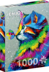 Enjoy Bright Cat and Butterfly palapeli 1000 palaa