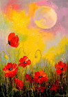 Enjoy Poppies in the Moonlight palapeli 1000 palaa