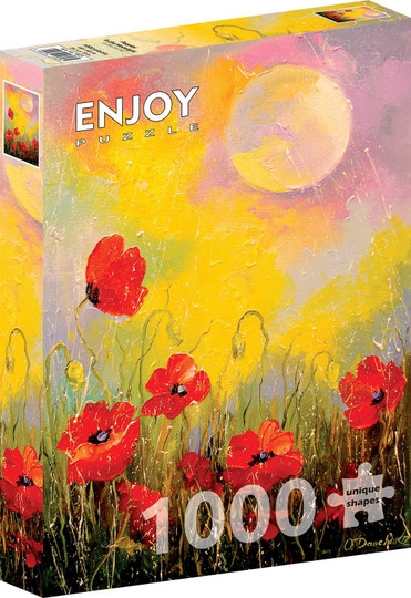 Enjoy Poppies in the Moonlight palapeli 1000 palaa