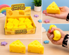 Fidget Cheese Vent Toy – Pehmeä Juusto Stressilelu 