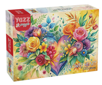 YAZZ Flower Heart palapeli 1000 palaa