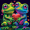 Yazz Frogs In Love palapeli 1023 palaa