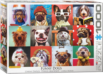 Eurographics Funny Dogs palapeli 1000 palaa