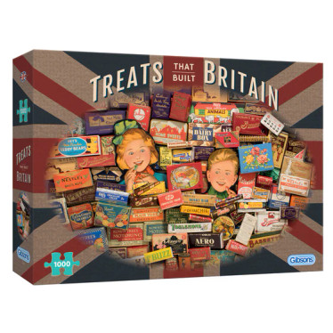 Gibsons Treats That Built Britain palapeli 1000 palaa