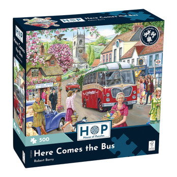House of Puzzles Here Comes the Bus palapeli 500 palaa