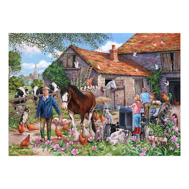 House of Puzzle  MacDonalds Farm palapeli 500 XXL palaa