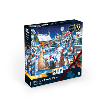  House of Puzzle No.19 - Santa Paws palapeli 500 XXL palaa