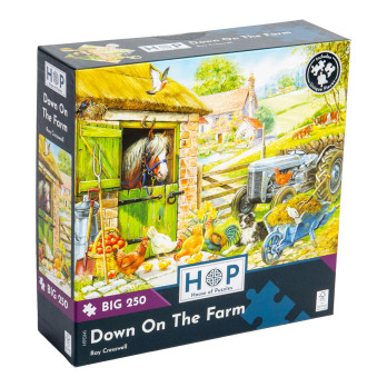 House of Puzzles,R.Cresswell,  Down On The Farm palapeli 250 XXL palaa