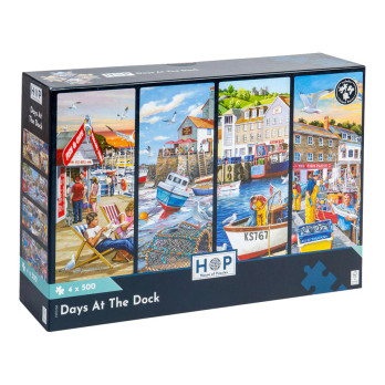 House of Puzzles Days At The Dock palapeli 4 X 500 palaa