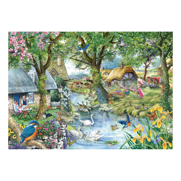 House of Puzzle Kingfisher Cottage palapeli 1000 palaa