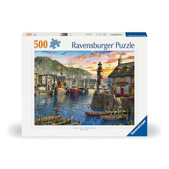  Ravensburger Sunrise At The Port palapeli 500 palaa