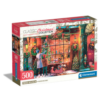 Clementoni Classic Christmas Old Toy Shop palapeli 500 palaa