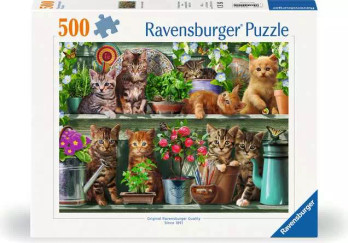 Ravensburger Cats on the Shelf palapeli 500 palaa