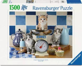 Ravensburger Kittens in the Kitchen,palapeli 1500 palaa