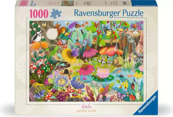 PAKKAUS VAHINGOITTUNUT -Ravensburger Little Garden World palapeli 1000 palaa