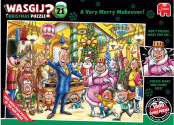 Wasgij Christmas 21 Very Merry Makeover palapeli  2 x 1000 palaa