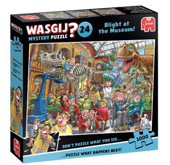 Wasgij Mystery 24 Blight At The Museum! palapeli 1000 palaa