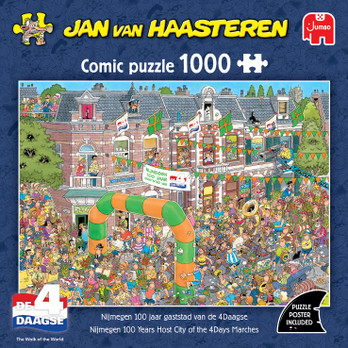 Jan van Haasteren Nijmegen 100 years Host City of the 4Days Marches palapeli 1000 palaa