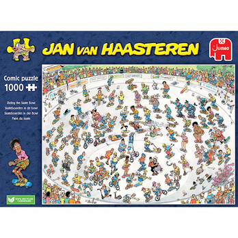 Jan Van Haasteren Riding The Skate Bowl palapeli 1000 palaa