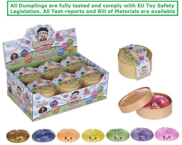 Kawaii Foodiez Squishy Maltose Dumpling n. 9cm