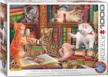Eurographics Kittens in the Library palapeli 1000 palaa