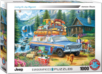 Eurographics Loading the Jeep Wagonner palapeli 1000 palaa