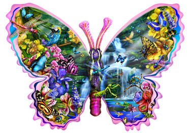 SunsOut Lori Schory - Butterfly Waterfall palapeli 1000 palaa