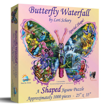 SunsOut Lori Schory - Butterfly Waterfall palapeli 1000 palaa