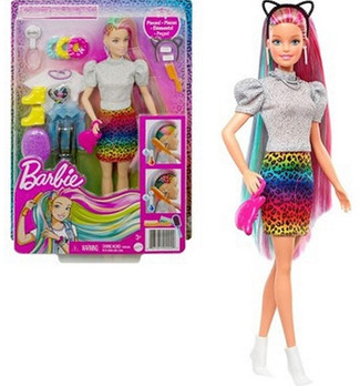 Mattel Barbie Nukke Leopard asussa