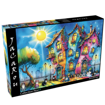 JaCaRou MEOWTIFUL NIGHT palapeli 1000 palaa