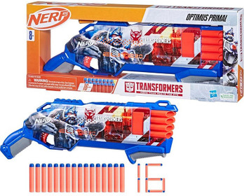 Nerf Transformers Optimus Primal pehmonuoliase