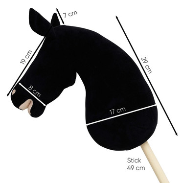 Keppihevonen Friisiläinen 85 cm, koristelematon