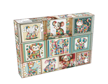 Delfy Patchwork Animal parade palapeli 1000 palaa