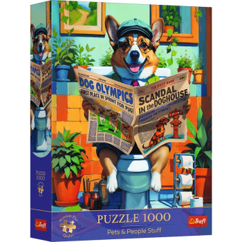 Trefl Pets & People Stuff - Corgi's Toilet Times palapeli 1000 palaa