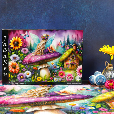 JaCaRou Purple Mushroom Rest palapeli 1000 palaa