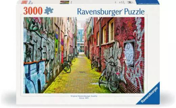 Ravensburger Street Art in Amsterdam palapeli 3000 palaa