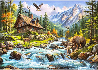CherryPazzi  The Living Valley palapeli 1000 palaa