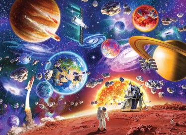 Cobble Hill Puzzle Family: Space Travels palapeli 350 palaa