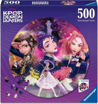  Ravensburger K-pop: Demon Hunters palapeli 500 palaa