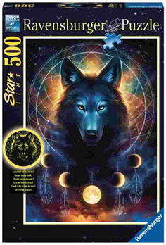Ravensburger Lunas Wolf glow palapeli 500 palaa