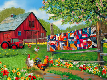 SunsOut Quilts on the Farm palapeli 500 palaa