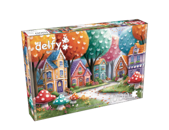 Delfy Rainbow Colored street palapeli 1000 palaa