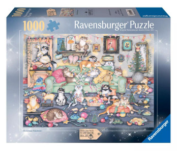 Ravensburger Crazy Cats Christmas Crackers palapeli 1000 palaa