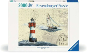 Ravensburger romantic lighthouse palapeli 2000 palaa